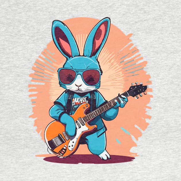 Rabbit Play Guitar by ReaBelle